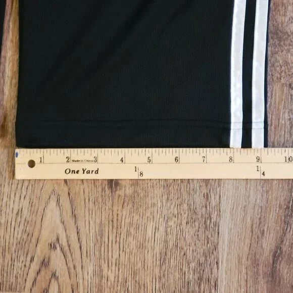 Adidas Vintage Climalite Track Pants Womens Large 2005 Black with White 3 Stripe - Picture 5 of 16